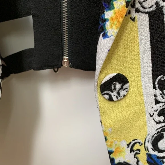 Alberto Makali🖤💛 Caged Cropped Jacket Crop Flower Stripe Courtly Check Baroque